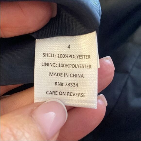 Estée Lauder Chic Navy Women's Blazer with Satin Lapel, US4 - Picture 8 of 8